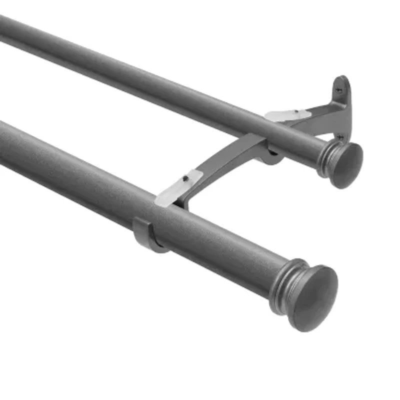 Deco Window End Cap Double Curtain Rod