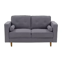 Corliving Mulberry Track-Arm Upholstered Loveseat