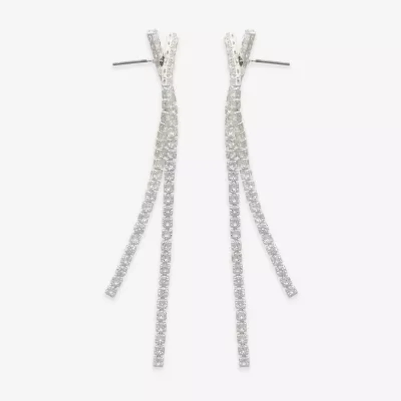 Mixit Womens Cubic Zirconia Drop Earrings