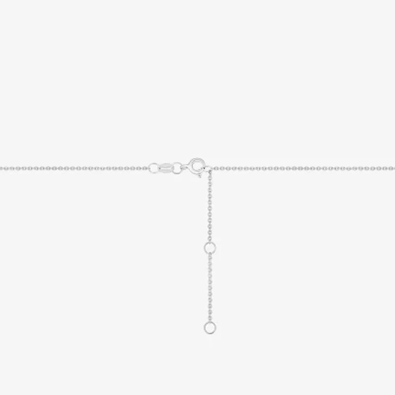 True Fans Fine Jewelry Dallas Cowboys Unisex Adult Blue Cubic Zirconia Sterling Silver Star 18 Inch Pendant Necklace