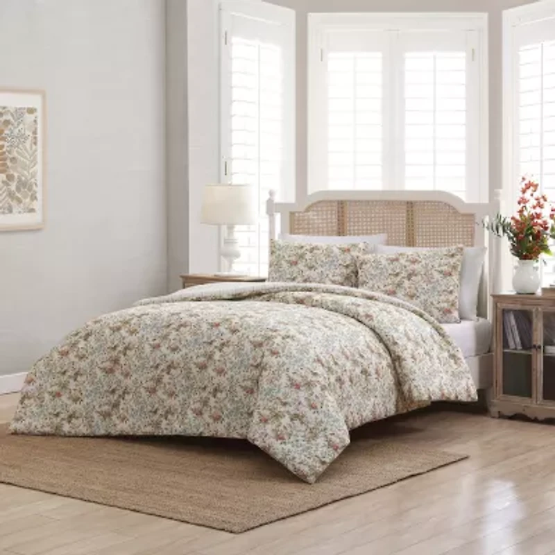 Laura Ashley Bramble Floral Midweight Reversible Comforter Set