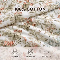 Laura Ashley Bramble Floral Midweight Reversible Comforter Set