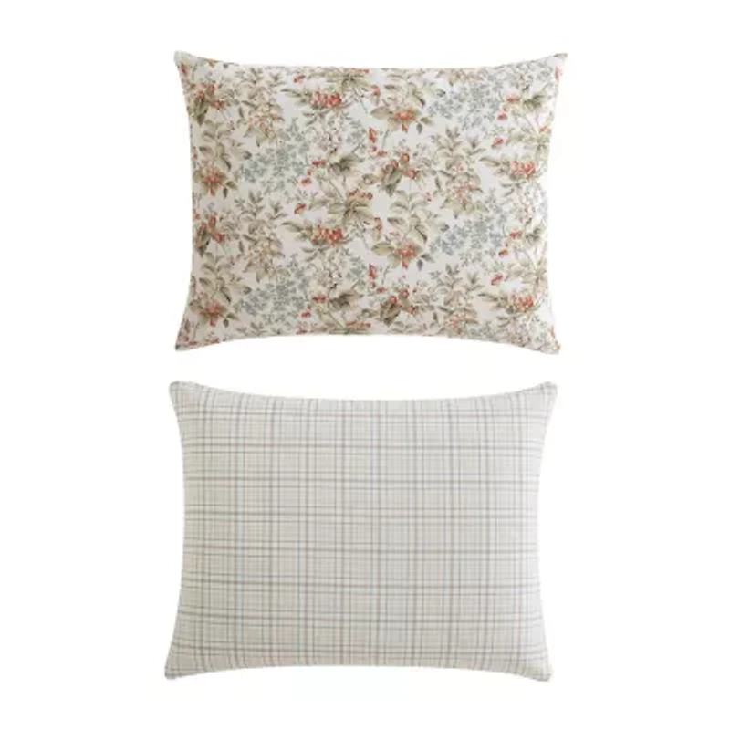 Laura Ashley Bramble Floral Midweight Reversible Comforter Set