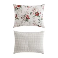 Laura Ashley Ashfield Cotton Flannel Midweight Reversible Comforter Set