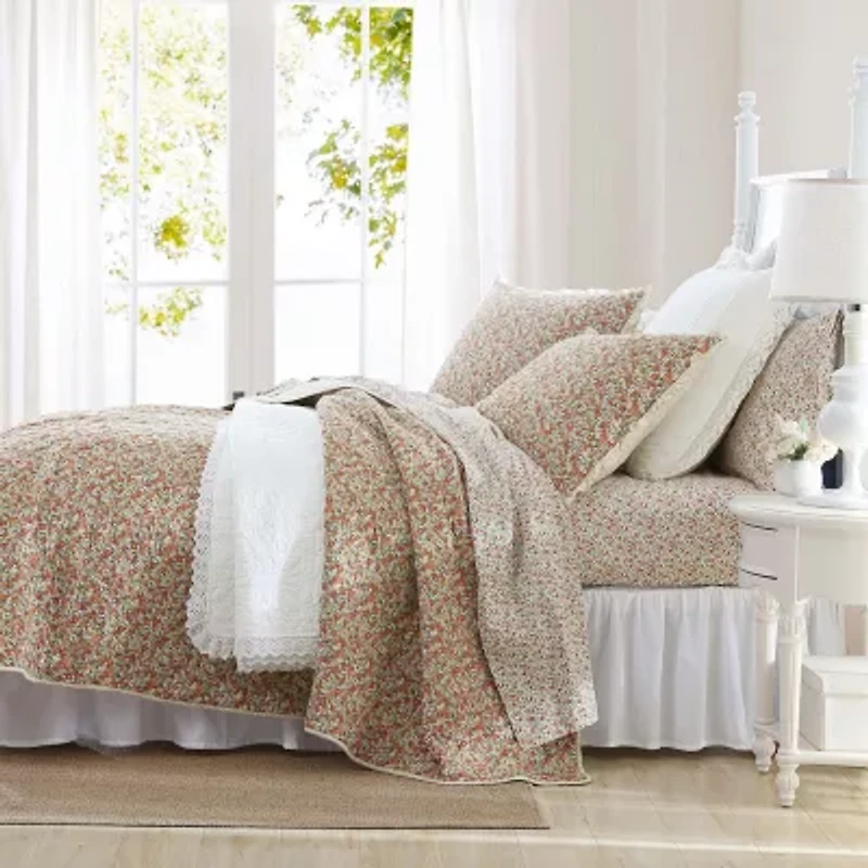 Laura Ashley Loveston Reversible Quilt Set