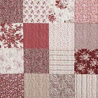 Laura Ashley Celi Patchwork Reversible Quilt Set