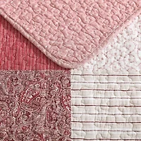 Laura Ashley Celi Patchwork Reversible Quilt Set