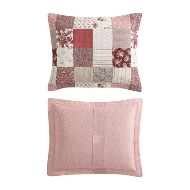 Laura Ashley Celi Patchwork Reversible Quilt Set