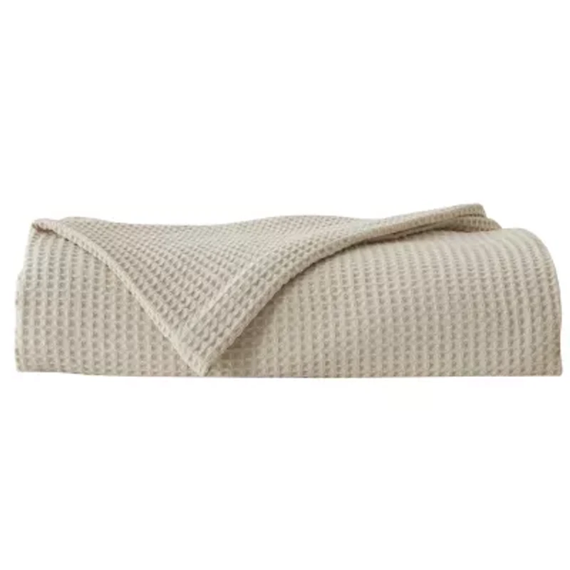 Patina Vie Maison Cotton Waffle Weave Throw Blanket