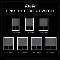 Eclipse Lane Cordless Room Darkening Roman Shade
