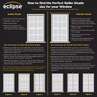 Eclipse Zebra Cordless Light-Filtering Roller Shade