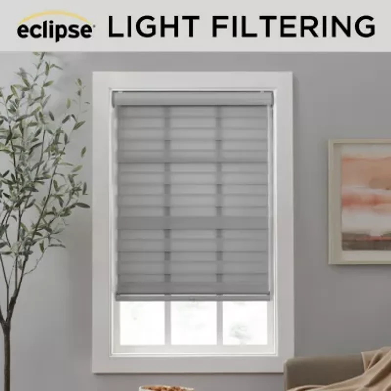 Eclipse Zebra Cordless Light-Filtering Roller Shade