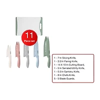 Cuisinart Pastel 11-pc. Cutting Board and Knife Set