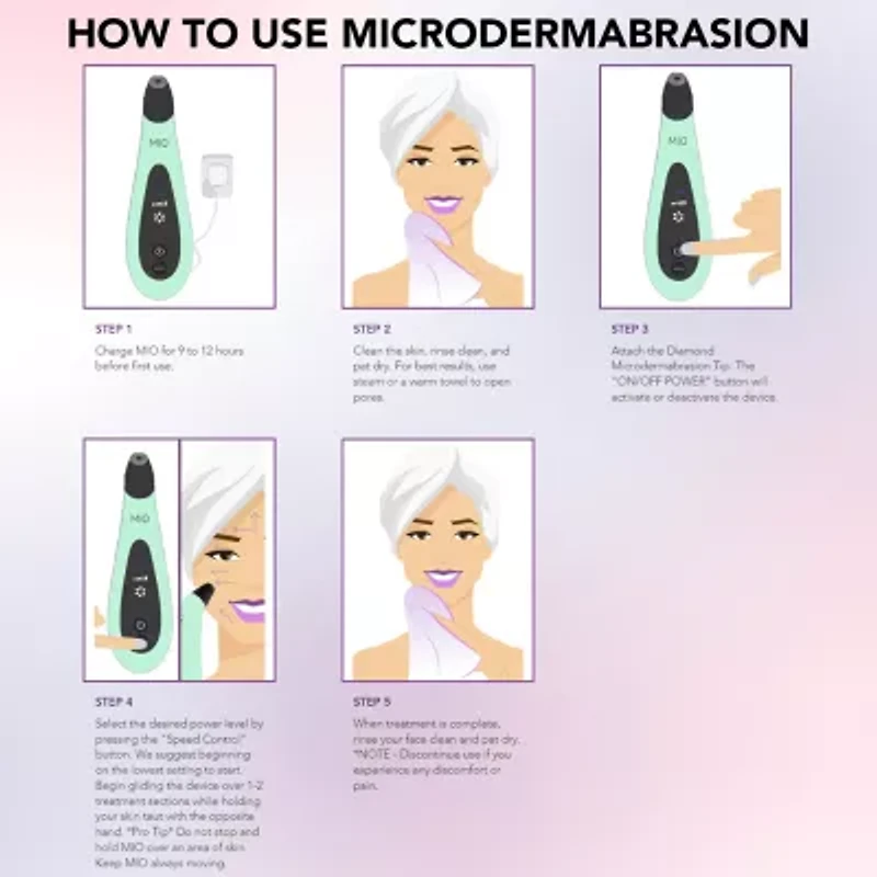 Spa Sciences Mio Microdermabrasion And Pore Extraction Skin Resurfacing System