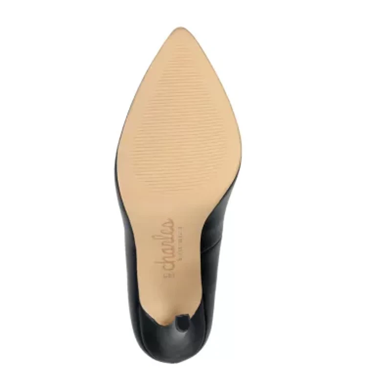 Charles By David Pact Patent Womens Pointed Closed Toe Stiletto Heel Pumps