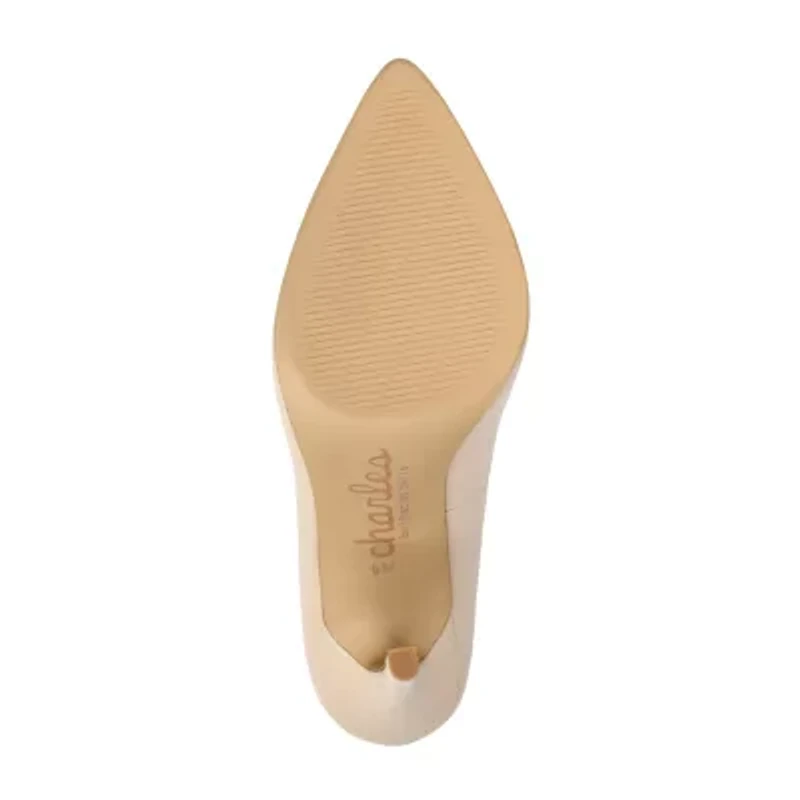 Charles By David Pact Patent Womens Pointed Closed Toe Stiletto Heel Pumps