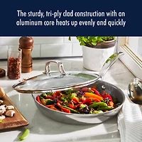 Henckels Stainless Steel 10" Frying Pan with Lid