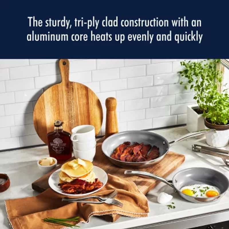 Henckels Stainless Steel 2-pc. Frying Pan Set