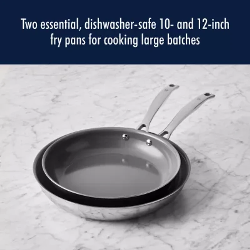 Henckels Stainless Steel 2-pc. Frying Pan Set