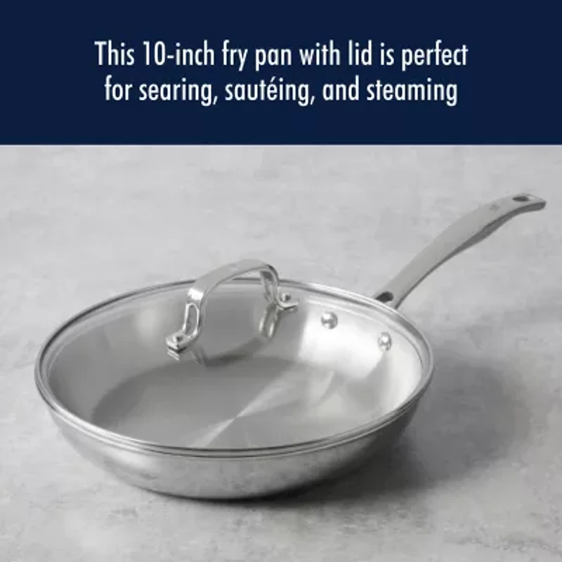 Henckels Stainless Steel 10" Frying Pan with Lid