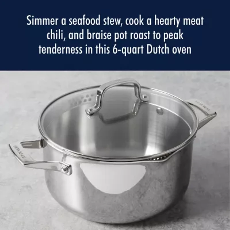 Henckels Stainless Steel 6-qt. Dutch Oven