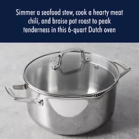 Henckels Stainless Steel 6-qt. Dutch Oven