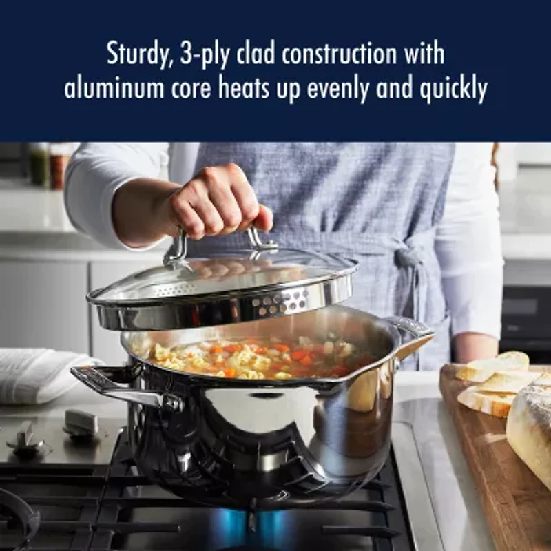 Henckels Stainless Steel 6-qt. Dutch Oven