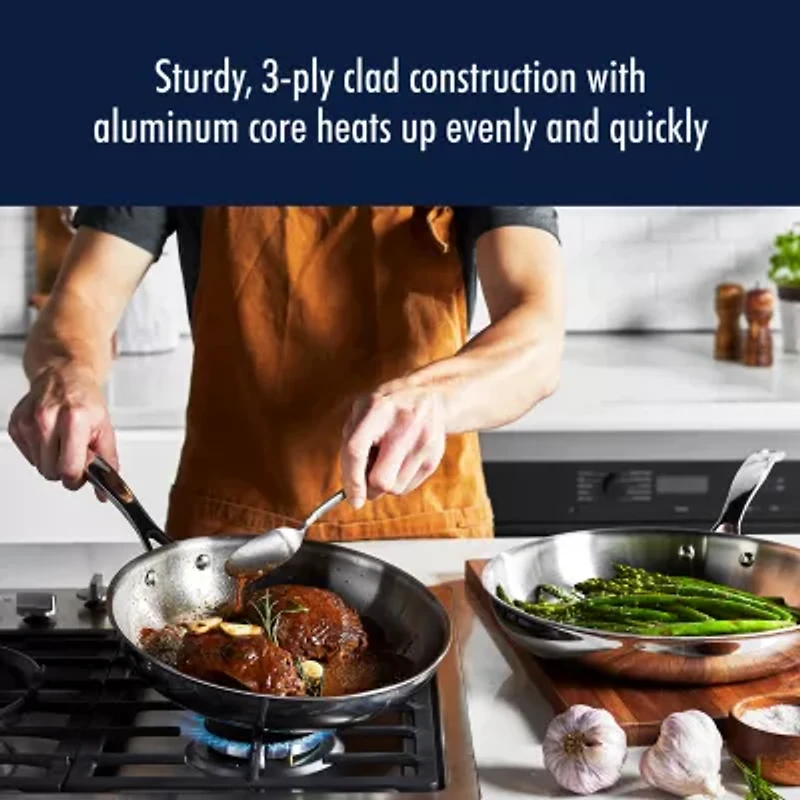 Henckels Stainless Steel 2-pc. Frying Pan Set