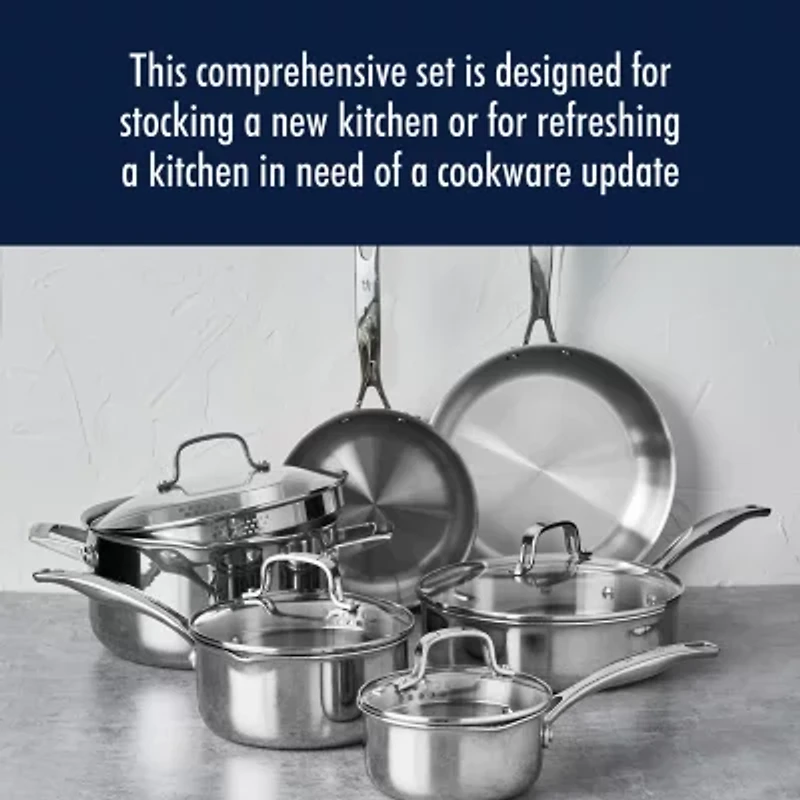 Henckels Stainless Steel 10-pc. Cookware Set