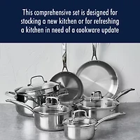 Henckels Stainless Steel 10-pc. Cookware Set