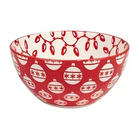 Certified International Peppermint Candy 6-pc. Porcelain Ice Cream Bowl