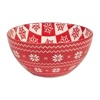 Certified International Peppermint Candy 6-pc. Porcelain Ice Cream Bowl