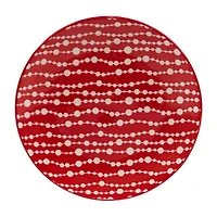 Certified International Peppermint Candy 6-pc. Porcelain Appetizer Plate