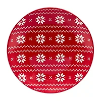 Certified International Peppermint Candy 6-pc. Porcelain Appetizer Plate