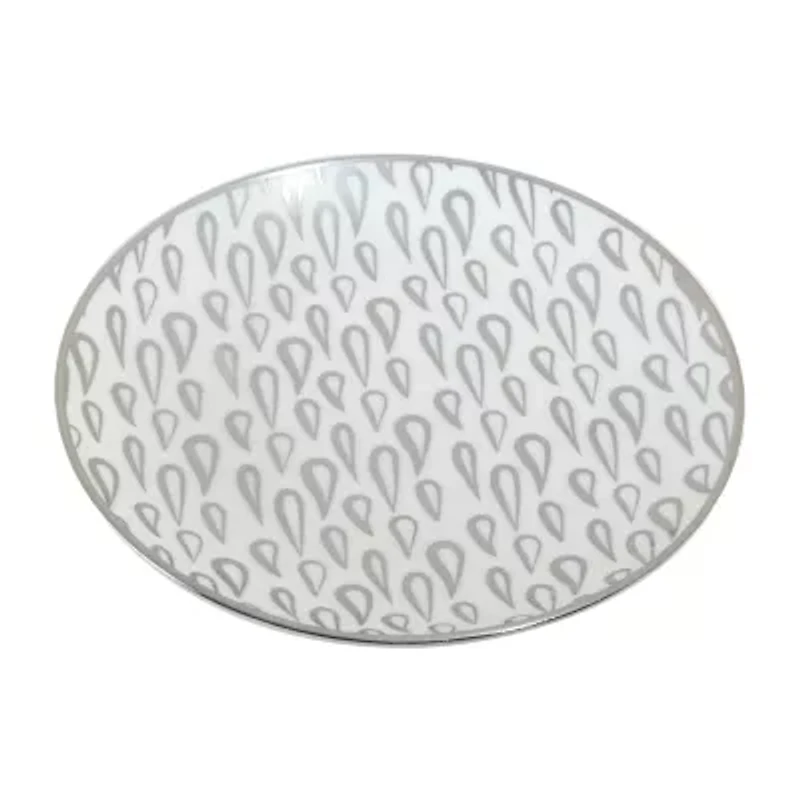 Certified International Mosaic Silver 6-pc. Porcelain Appetizer Plate