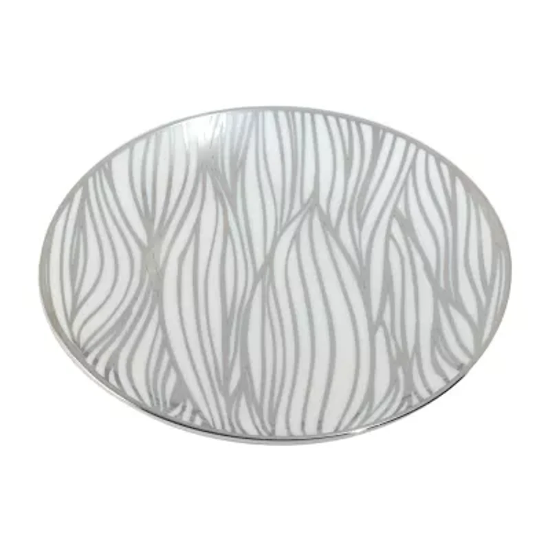 Certified International Matrix Silver 6-pc. Porcelain Appetizer Plate