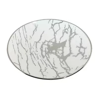 Certified International Matrix Silver 6-pc. Porcelain Appetizer Plate