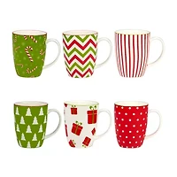 Certified International Holiday Fun 6-pc. Coffee Mug