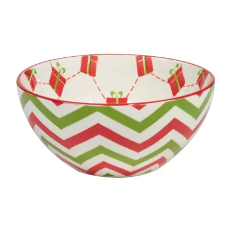 Certified International Holiday Fun 6-pc. Porcelain Ice Cream Bowl