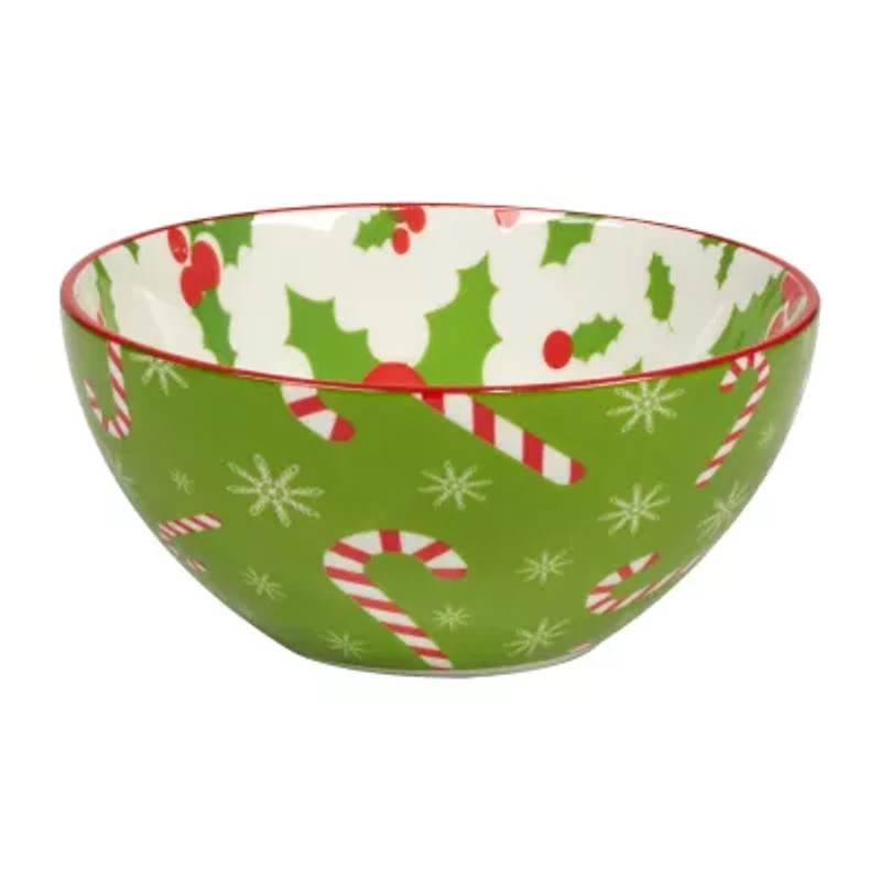 Certified International Holiday Fun 6-pc. Porcelain Ice Cream Bowl