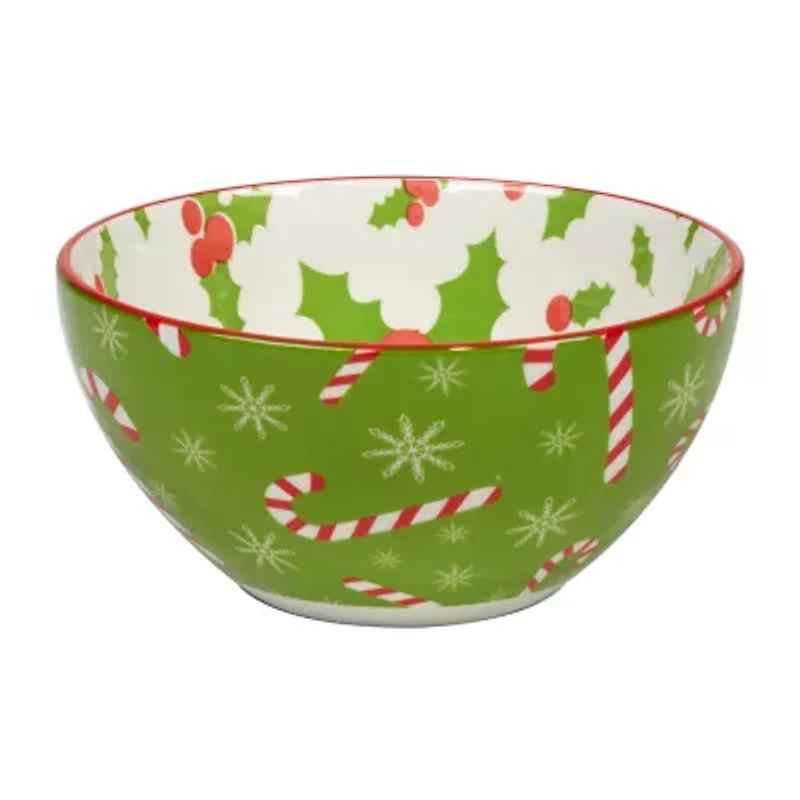 Certified International Holiday Fun 6-pc. Porcelain Ice Cream Bowl
