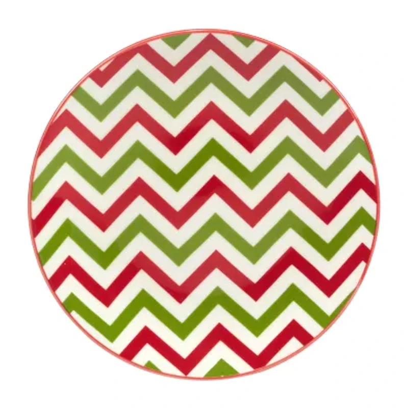 Certified International Holiday Fun 6-pc. Porcelain Appetizer Plate