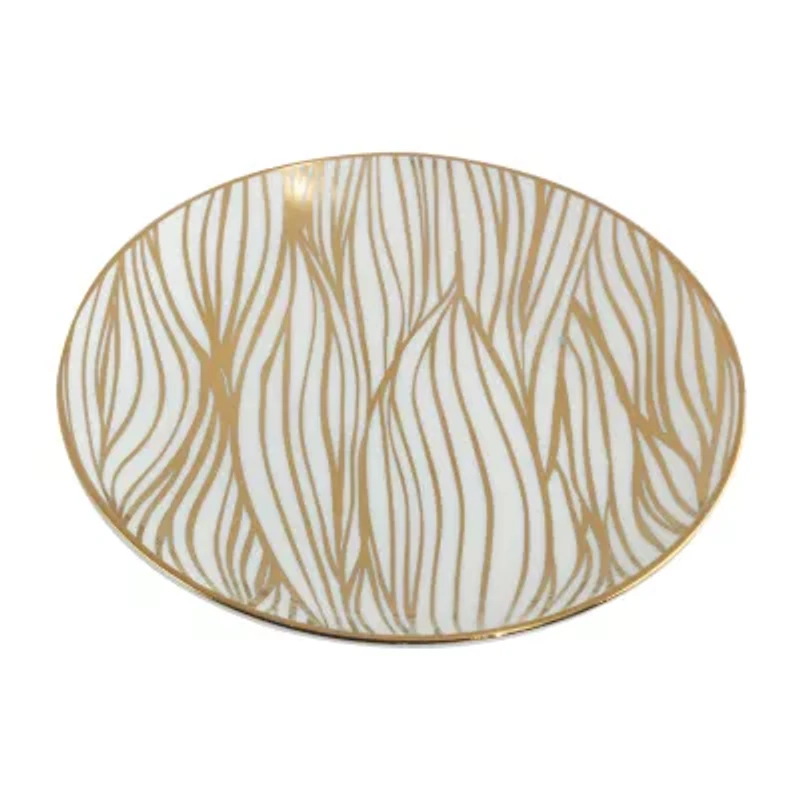 Certified International Matrix Gold 6-pc. Porcelain Appetizer Plate