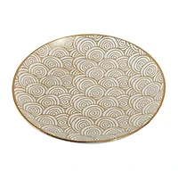 Certified International Matrix Gold 6-pc. Porcelain Appetizer Plate
