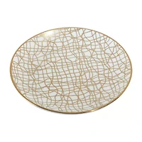 Certified International Matrix Gold 6-pc. Porcelain Appetizer Plate
