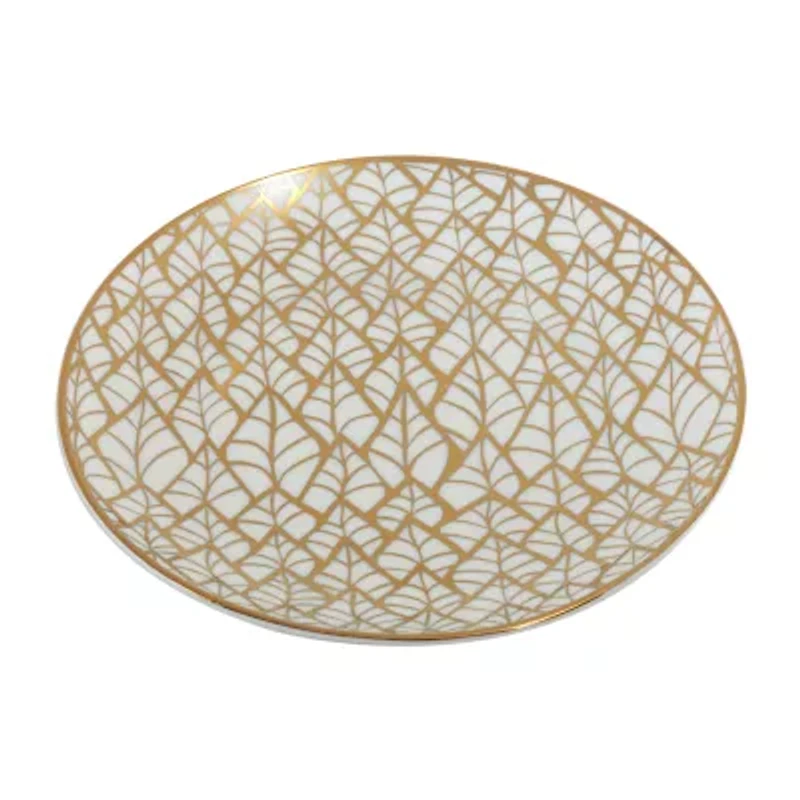 Certified International Matrix Gold 6-pc. Porcelain Appetizer Plate