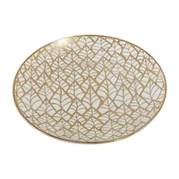 Certified International Matrix Gold 6-pc. Porcelain Appetizer Plate