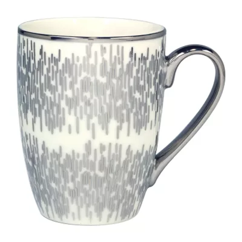 Certified International Matrix Silver 6-pc. Abstract Coffee Mug