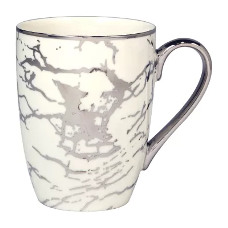 Certified International Matrix Silver 6-pc. Abstract Coffee Mug