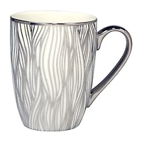 Certified International Matrix Silver 6-pc. Abstract Coffee Mug